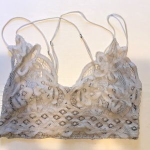 Free People Gray Lace Bralette